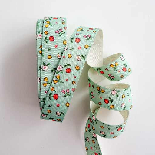 Cotton Ribbon Sweet Mint 5/8in x 5yds