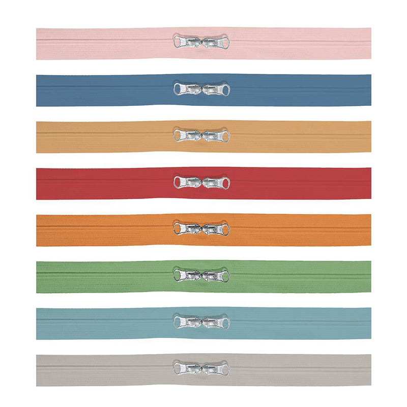 calico-zippers-2-in-8-assorted-colors