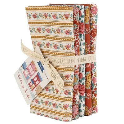Village Life Fat Quarter Bundle Rust/Ochre