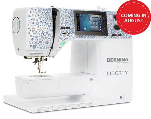 BERNINA 495 Liberty Edition sewing machine with Velasco Meadow faceplate