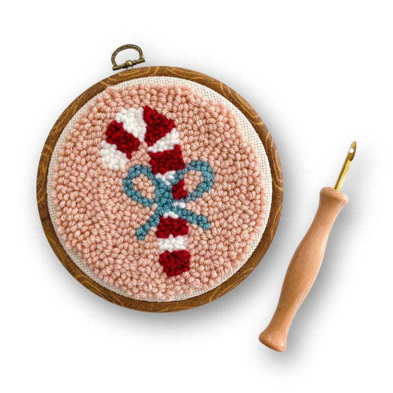 Punch Needle - Candy Cane Box Kit