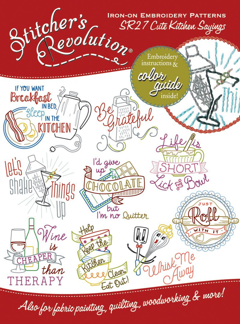 Stitcher's Revolution SR27 Cute Kitchen Sayings