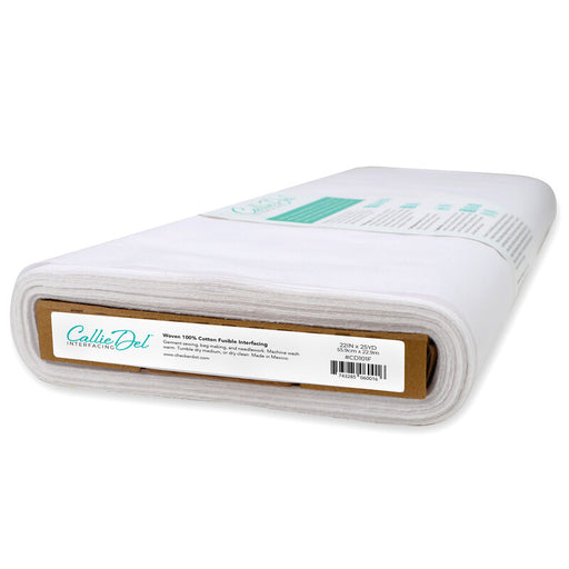Woven 100% Cotton Fusible Interfacing 22in x 25yds
