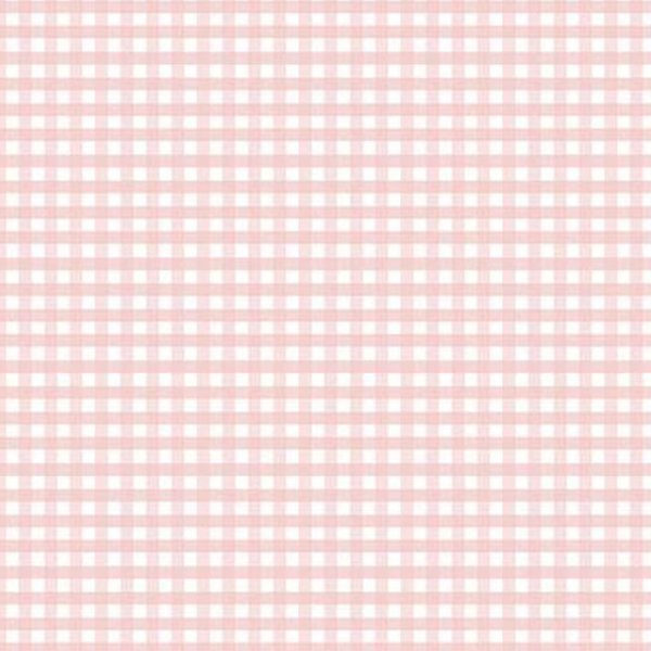 1/8 Inch Small Gingham Baby Pink