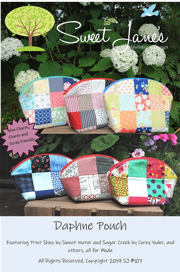 Daphne Pouch pattern by Sweet Jane's Quilting